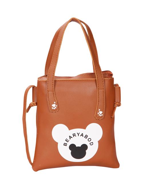 tan leatherette (pu) sling bag - 15746742 - Very Small Image - 1