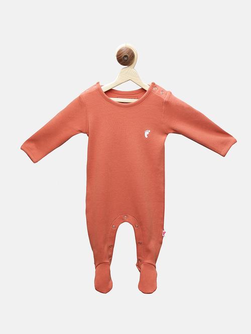 orange cotton romper - 15747037 - Very Small Image - 1