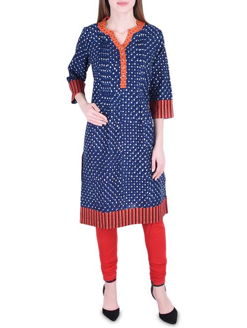 a-line printed kurta - 15747276 - Very Small Image - 1