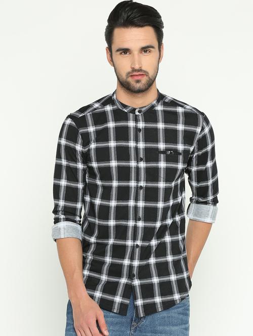 mens checks casual shirt - 15747343 - Very Small Image - 1