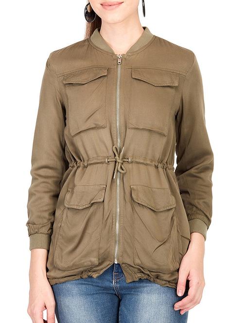flap pocket parka jacket - 15747603 - Very Small Image - 1