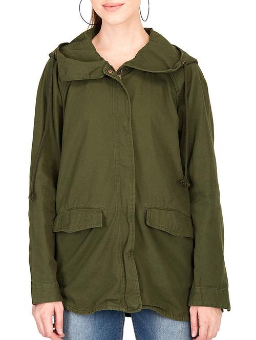 flap pocket detail hooded jacket - 15747604 - Very Small Image - 1