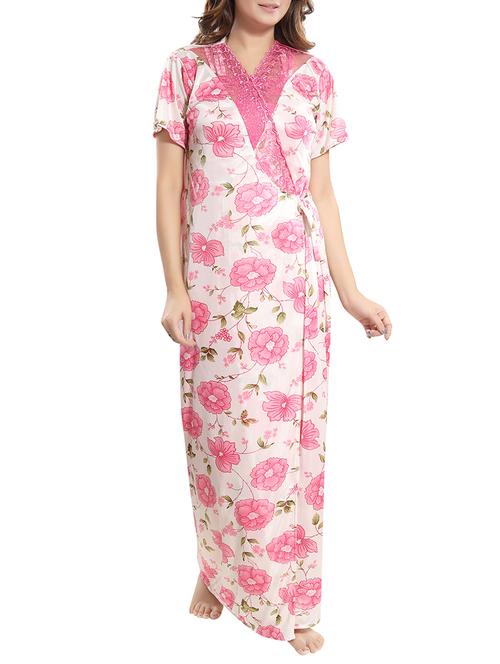 lace detail floral sleeprobe - 15748124 - Very Small Image - 1