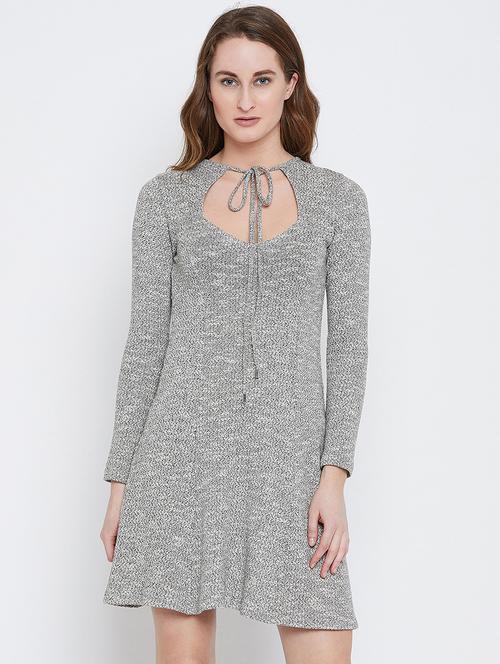 tie-up detail knitted dress - 15748164 - Very Small Image - 1