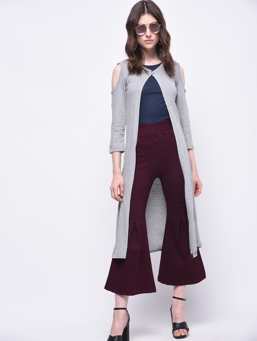 cold shoulder long shrug - 15748207 - Very Small Image - 1