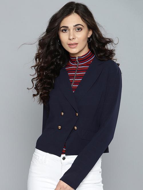 double breasted lapel collar blazer - 15748329 - Very Small Image - 1