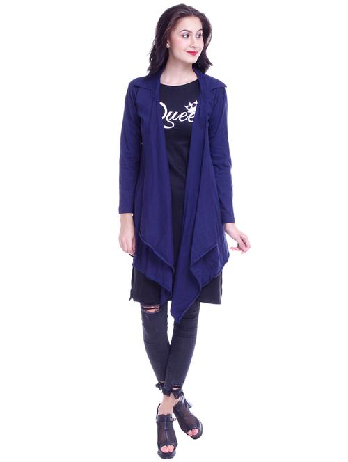 shirt collar waterfall drape shrug - 15748614 - Very Small Image - 1