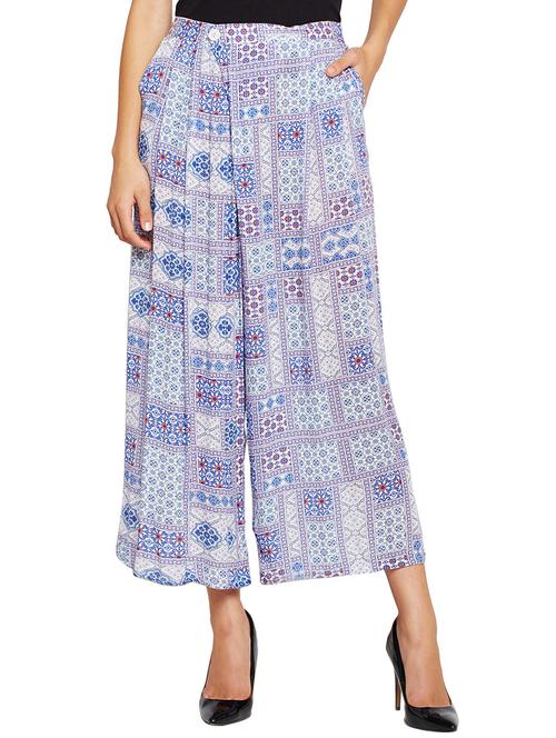 pleat detail flared palazzo - 15748834 - Very Small Image - 1