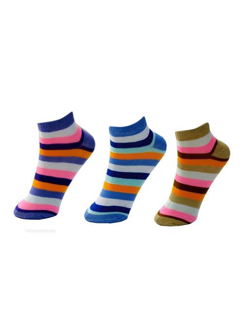set of 4 multi colored striped socks - 15748913 - Very Small Image - 1