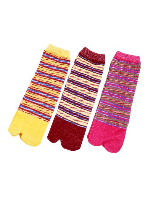 set of 3 multicolored socks - 15749250 - Very Small Image - 1