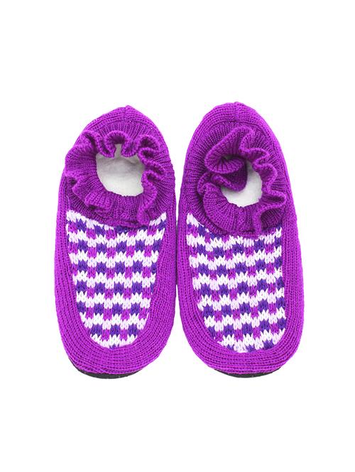 purple frill detail knitted socks - 15749569 - Very Small Image - 1
