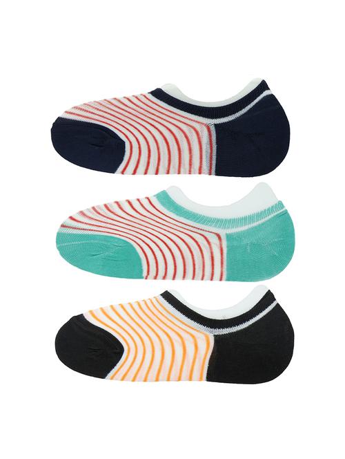 set of 3 striped multi colored socks - 15749873 - Very Small Image - 1