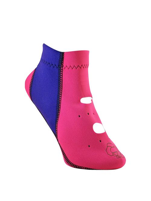 cutout detail color block socks - 15750329 - Very Small Image - 1