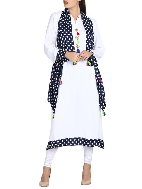 a-line kurta with jacket - 15750966 - Very Small Image - 1