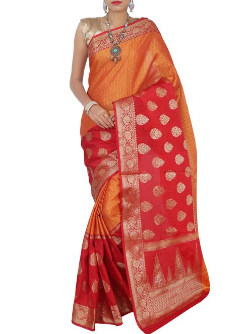 delicate zari woven chanderi saree with blouse - 15751023 - Very Small Image - 1