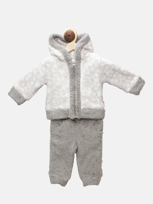 white fleece full length set - 15751581 - Very Small Image - 1