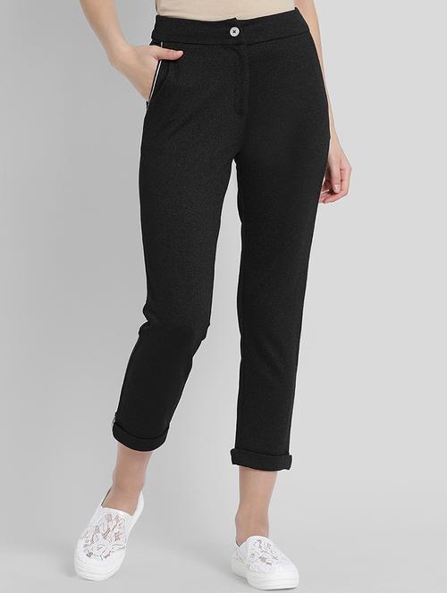 contrast piping detail cigarette pants - 15753985 - Very Small Image - 1