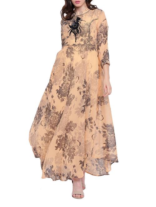 embellished flared kurta - 15754146 - Very Small Image - 1