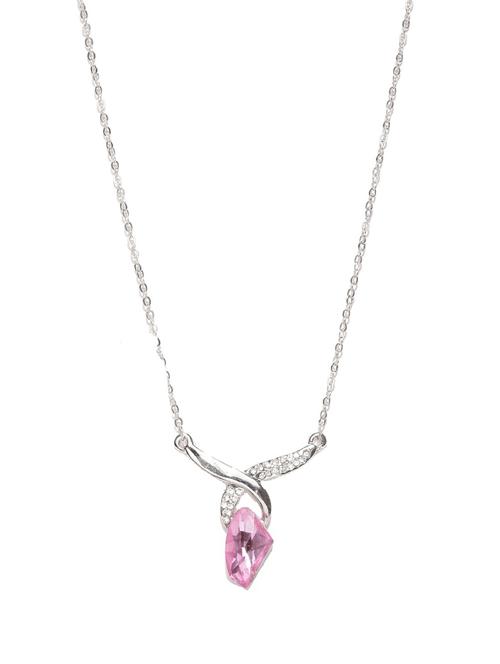 pink silver plated pendant - 15754259 - Very Small Image - 1