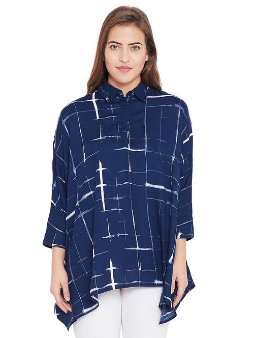 concealed placket over sized top - 15754517 - Very Small Image - 1