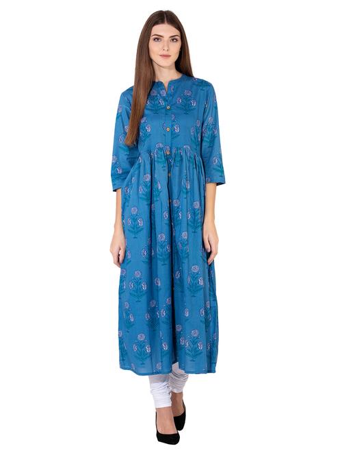flared printed kurta - 15755326 - Very Small Image - 1