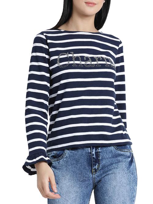 embellished striped top - 15755390 - Very Small Image - 1