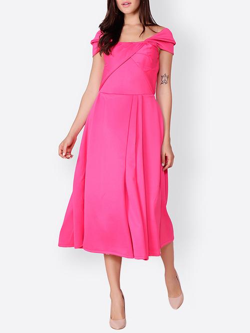 fit & flare pleated dress - 15755845 - Very Small Image - 1