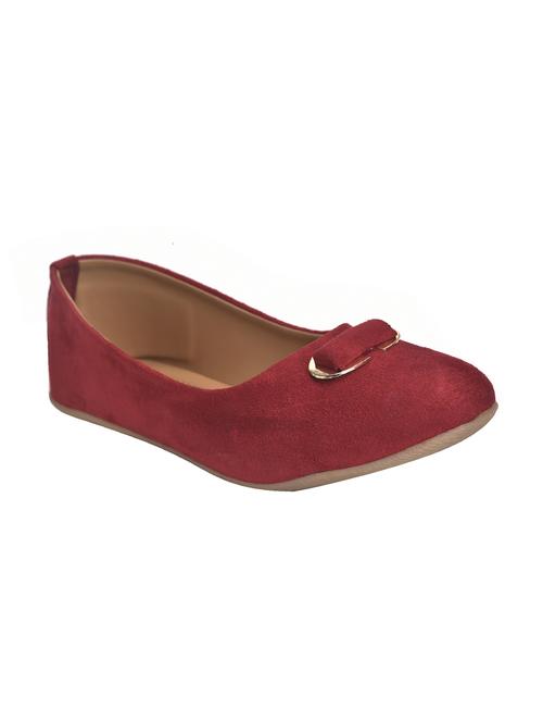 maroon slip on ballerinas - 15756376 - Very Small Image - 1