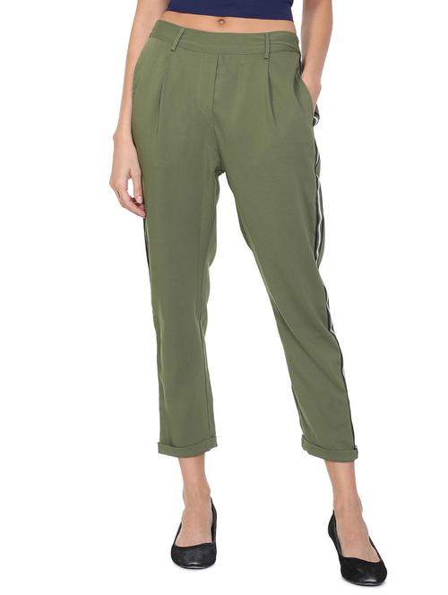 side taped pleated trousers - 15757679 - Very Small Image - 1