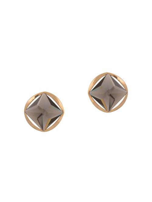 grey crystal studs earrings - 15757729 - Very Small Image - 1