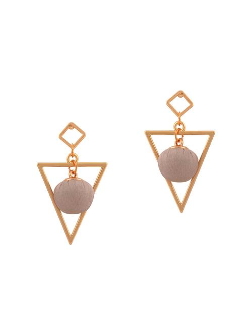 grey color drop earrings - 15757754 - Very Small Image - 1