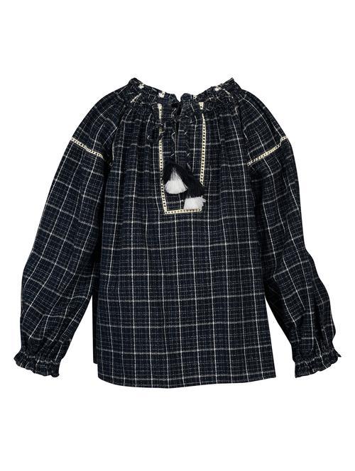 blue viscose top - 15758585 - Very Small Image - 1