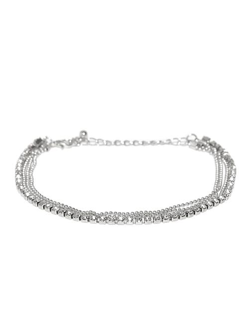 silver metal anklets and payal - 15758659 - Very Small Image - 1