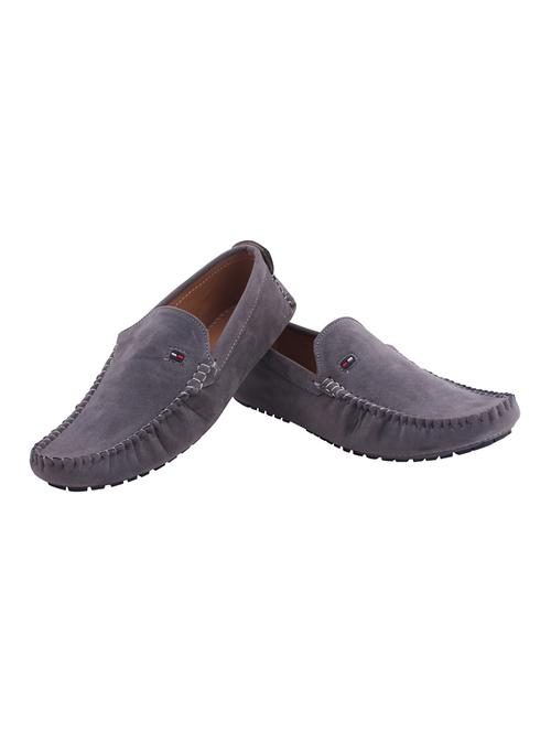 grey suede slip on loafers - 15760154 - Very Small Image - 1