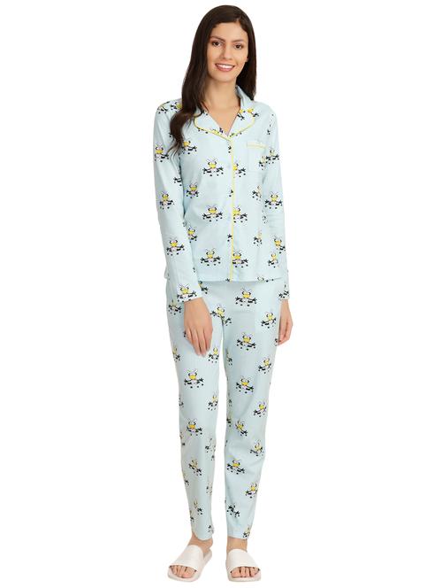 quirky print nightwear pajama set - 15760297 - Very Small Image - 1