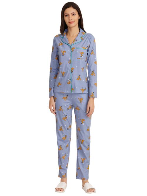 quirky print nightwear pajama set - 15760308 - Very Small Image - 1