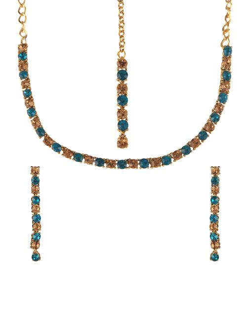 gold plated choker necklace - 15760349 - Very Small Image - 1