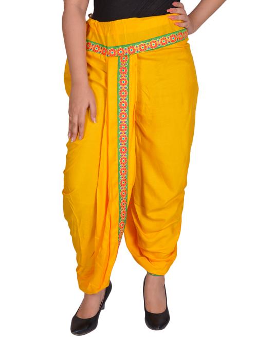 embroidered lace dhoti salwar - 15760605 - Very Small Image - 1