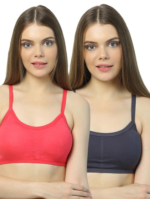 set of 2 caged back sports bras - 15762072 - Very Small Image - 1