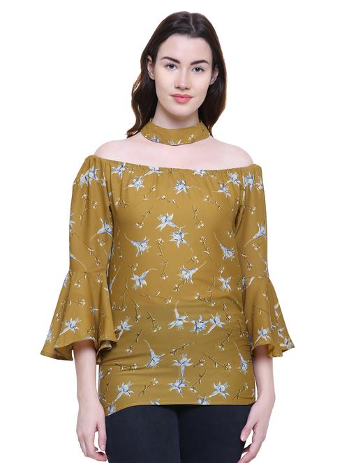 floral bell sleeved top - 15763239 - Very Small Image - 1