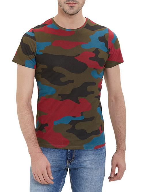 multi colored all over print t-shirt - 15763875 - Very Small Image - 1