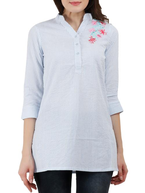 embroidered a-line kurti - 15763930 - Very Small Image - 1