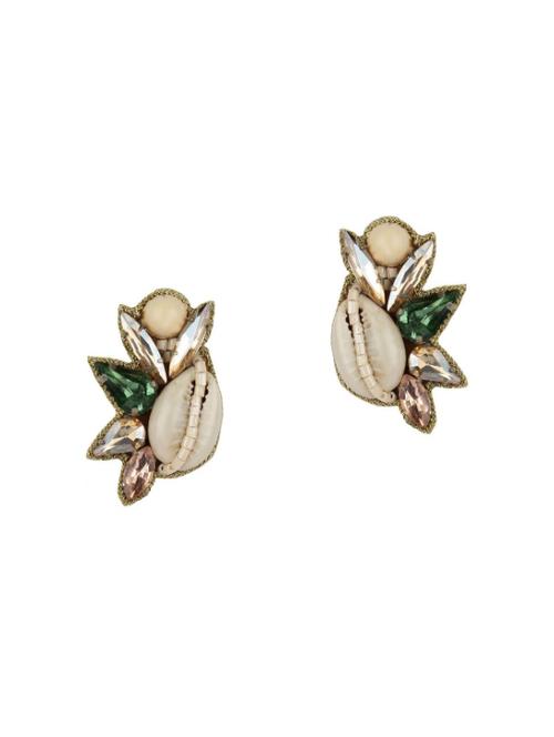 green brass studs earring - 15764231 - Very Small Image - 1
