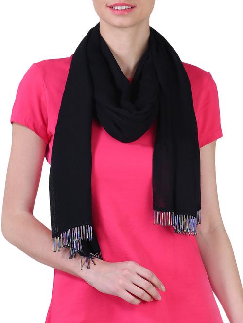 embellished hem rayon stole - 15764377 - Very Small Image - 1
