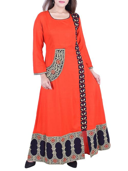 a-line solid kurta with pocket - 15764563 - Very Small Image - 1