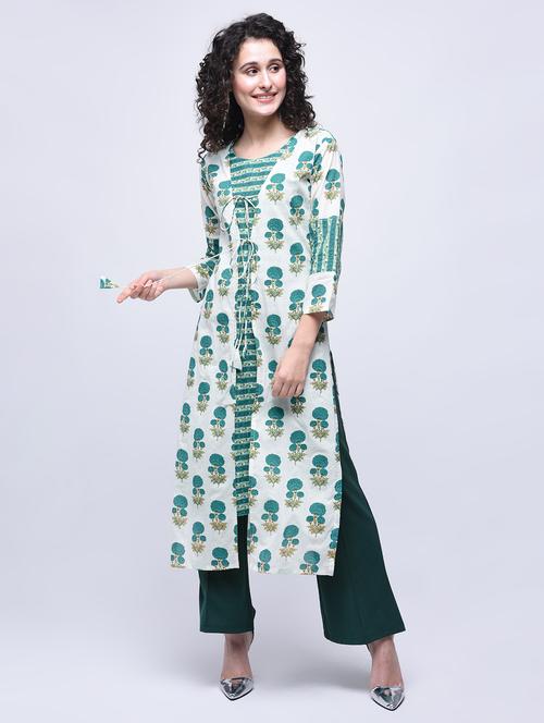 straight printed kurta - 15765032 - Very Small Image - 1