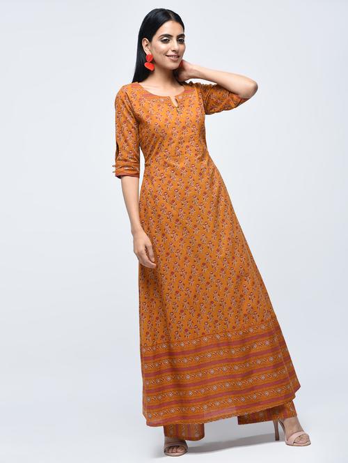 a-line printed kurta - 15765033 - Very Small Image - 1
