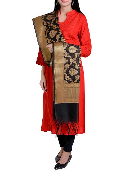 chanderi banarasi dupatta - 15766470 - Very Small Image - 1