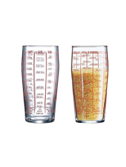 tempered measuring glass tumbler/cup - 580 ml (for measuring dry and liquid ingredients) - 15767121 - Very Small Image - 1