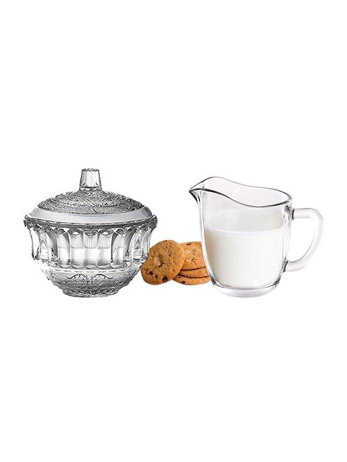 incrizma - glass clear transparent sugar bowl with lid (350 ml) - 15767130 - Very Small Image - 1
